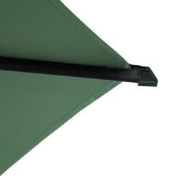 Parasol déporté rond MANOA Vert olive / Graphite