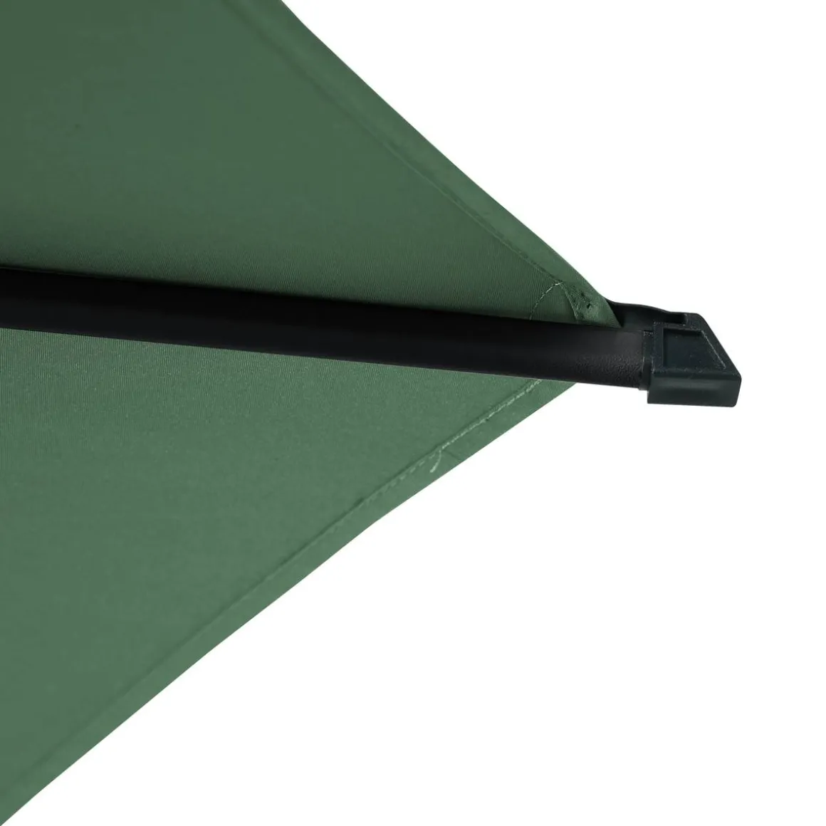 Parasol déporté rond MANOA Vert olive / Graphite