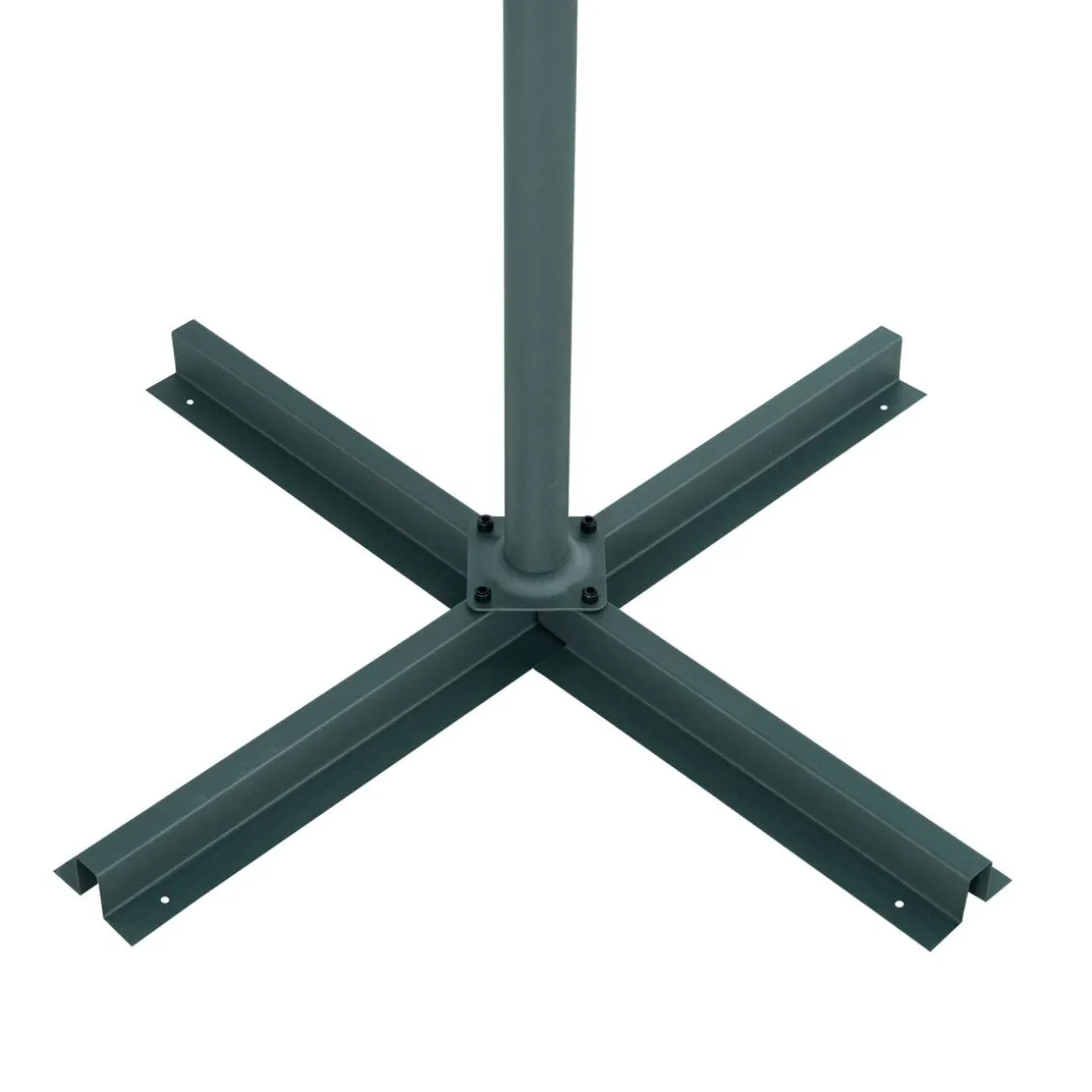 Parasol déporté rond MANOA Vert olive / Graphite
