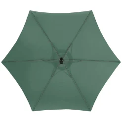 Parasol déporté rond MANOA Vert olive