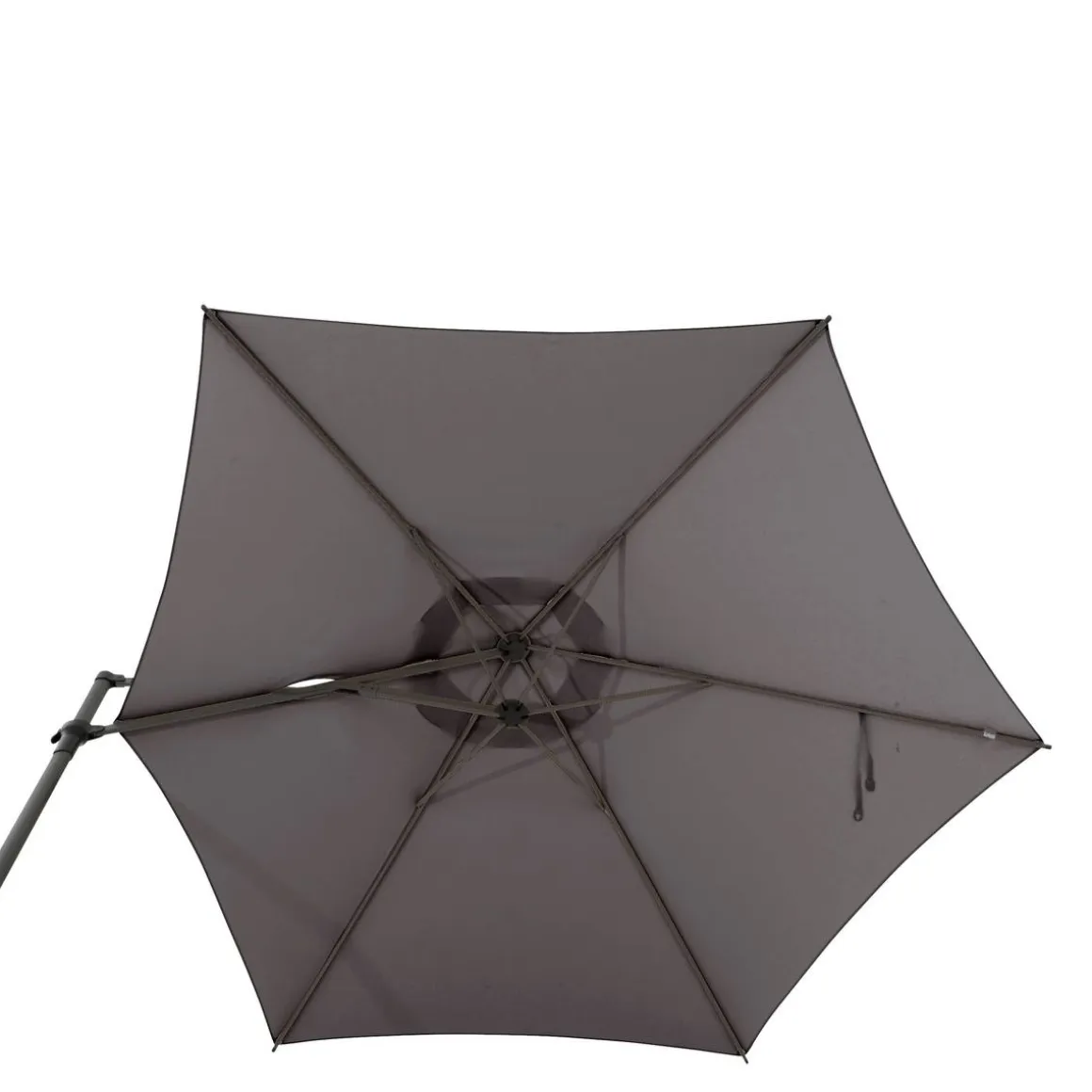 Parasol déporté rond NAULIA Ardoise