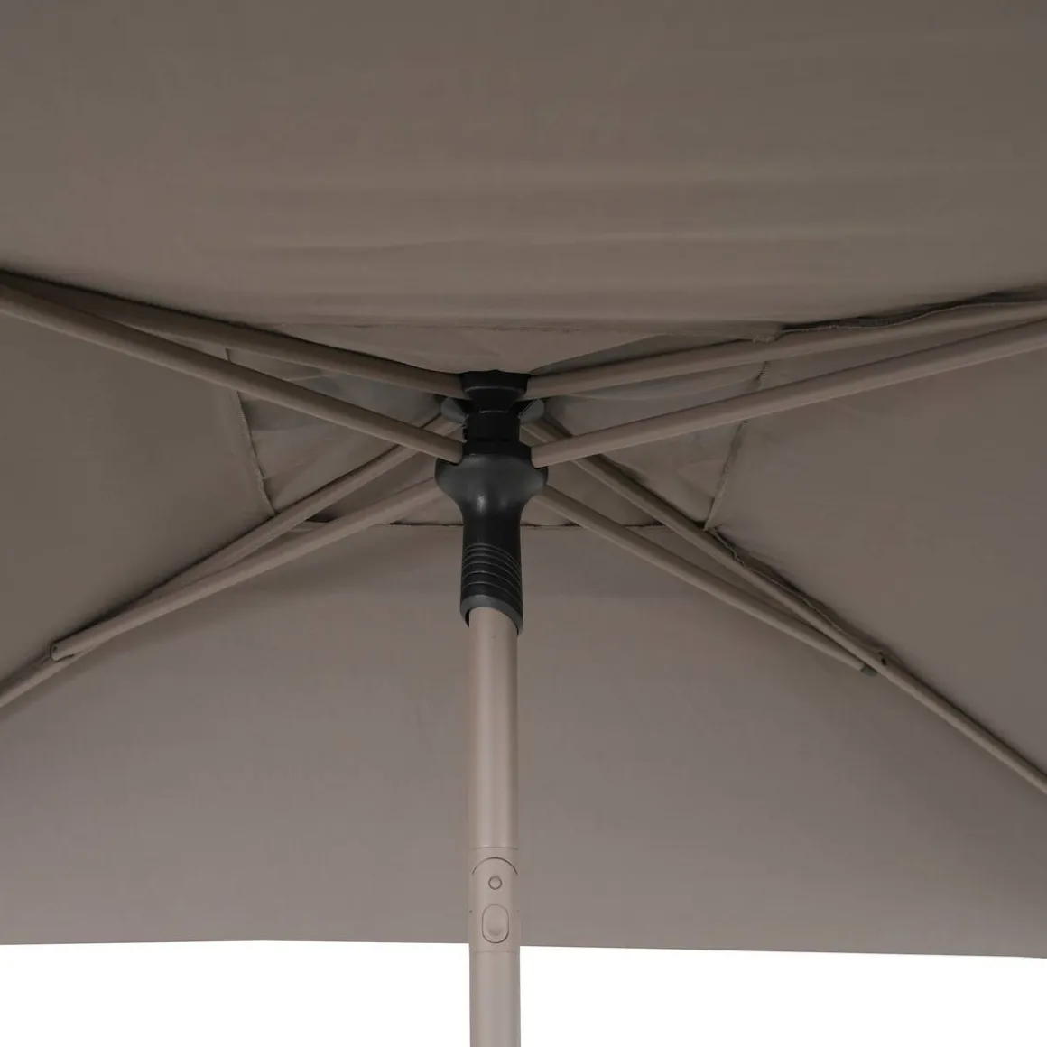 Parasol droit carré inclinable SOYA Café