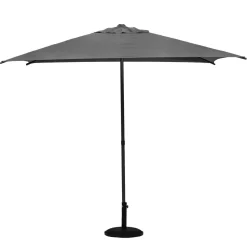 Parasol droit carré inclinable SOYA Ardoise