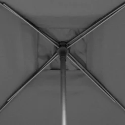 Parasol droit carré inclinable SOYA Ardoise