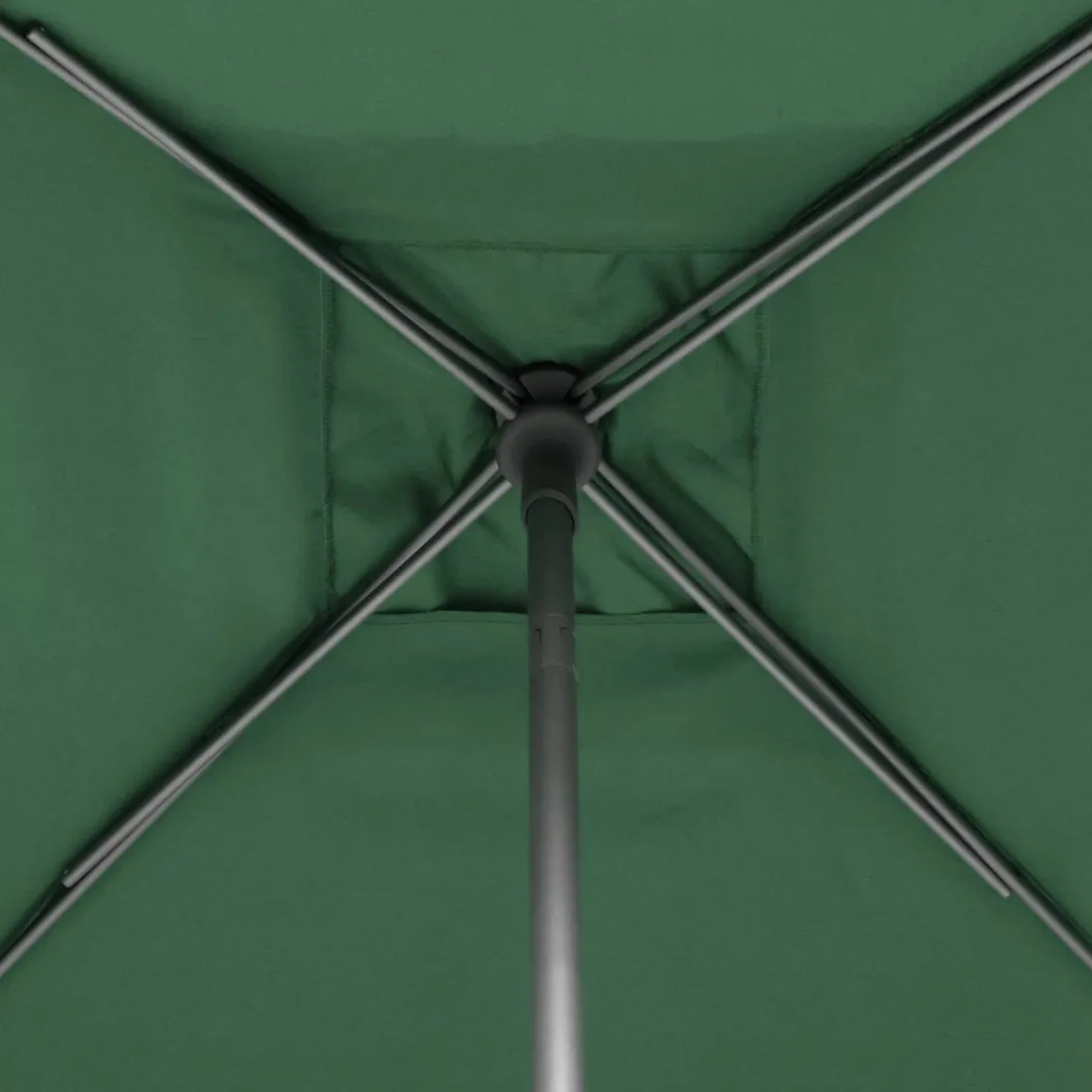 Parasol droit carré inclinable SOYA Vert olive