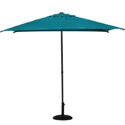 Parasol droit carré inclinable SOYA Bleu canard