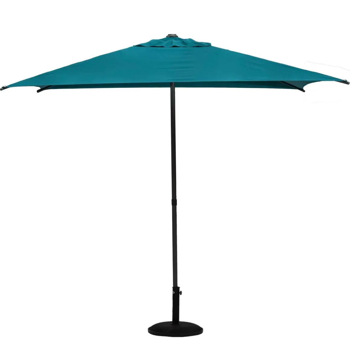 Parasol droit carré inclinable SOYA Bleu canard