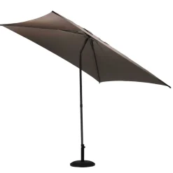 Parasol droit carré inclinable SOYA Taupe