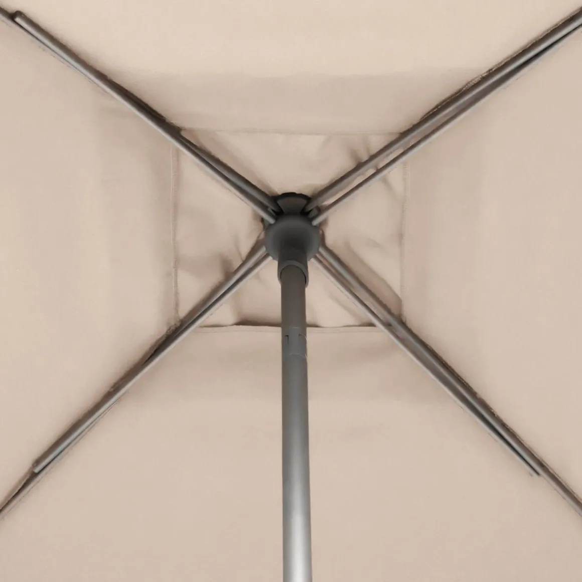 Parasol droit carré inclinable SOYA Blé