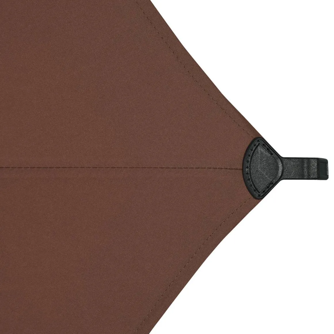 Parasol droit carré inclinable SOYA Acajou