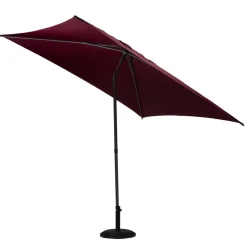 Parasol droit carré inclinable SOYA Bordeaux