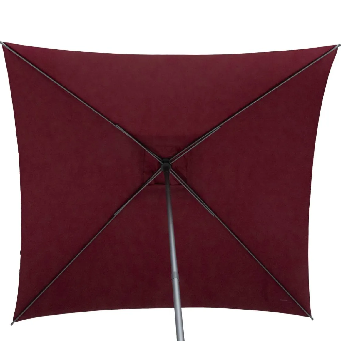 Parasol droit carré inclinable SOYA Bordeaux
