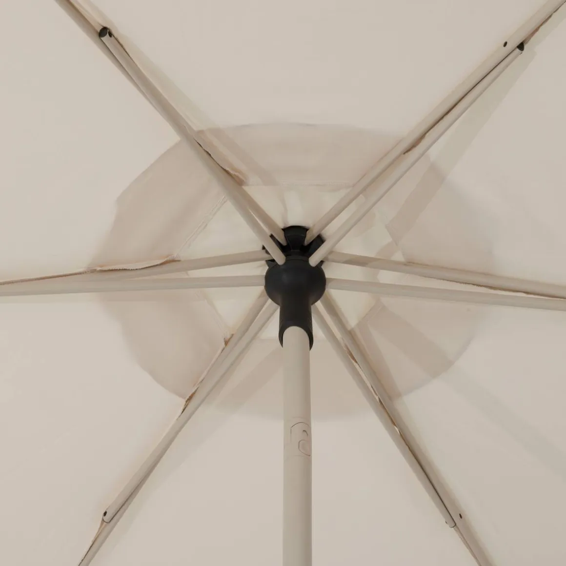 Parasol droit carré inclinable SOYA Argile / Blé