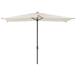 Parasol droit rectangulaire inclinable LOOMPA Blé + pied de parasol DAILIO