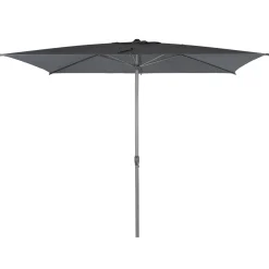 Parasol droit rectangulaire inclinable LOOMPA Ardoise