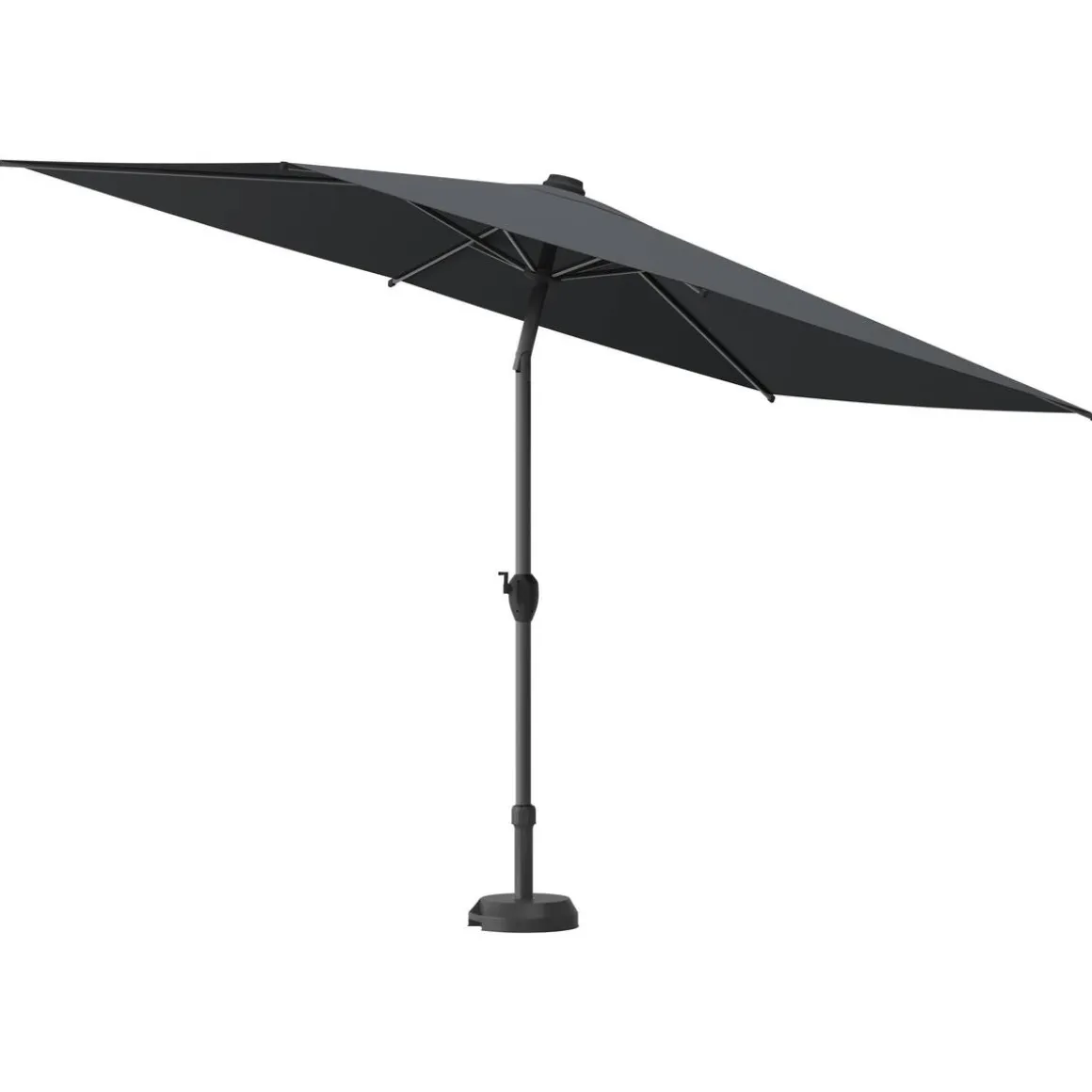 Parasol droit rectangulaire inclinable LOOMPA Ardoise