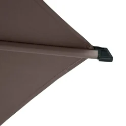 Parasol droit rectangulaire inclinable LOOMPA Café