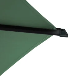 Parasol droit rectangulaire LOOMPA Vert olive / Graphite