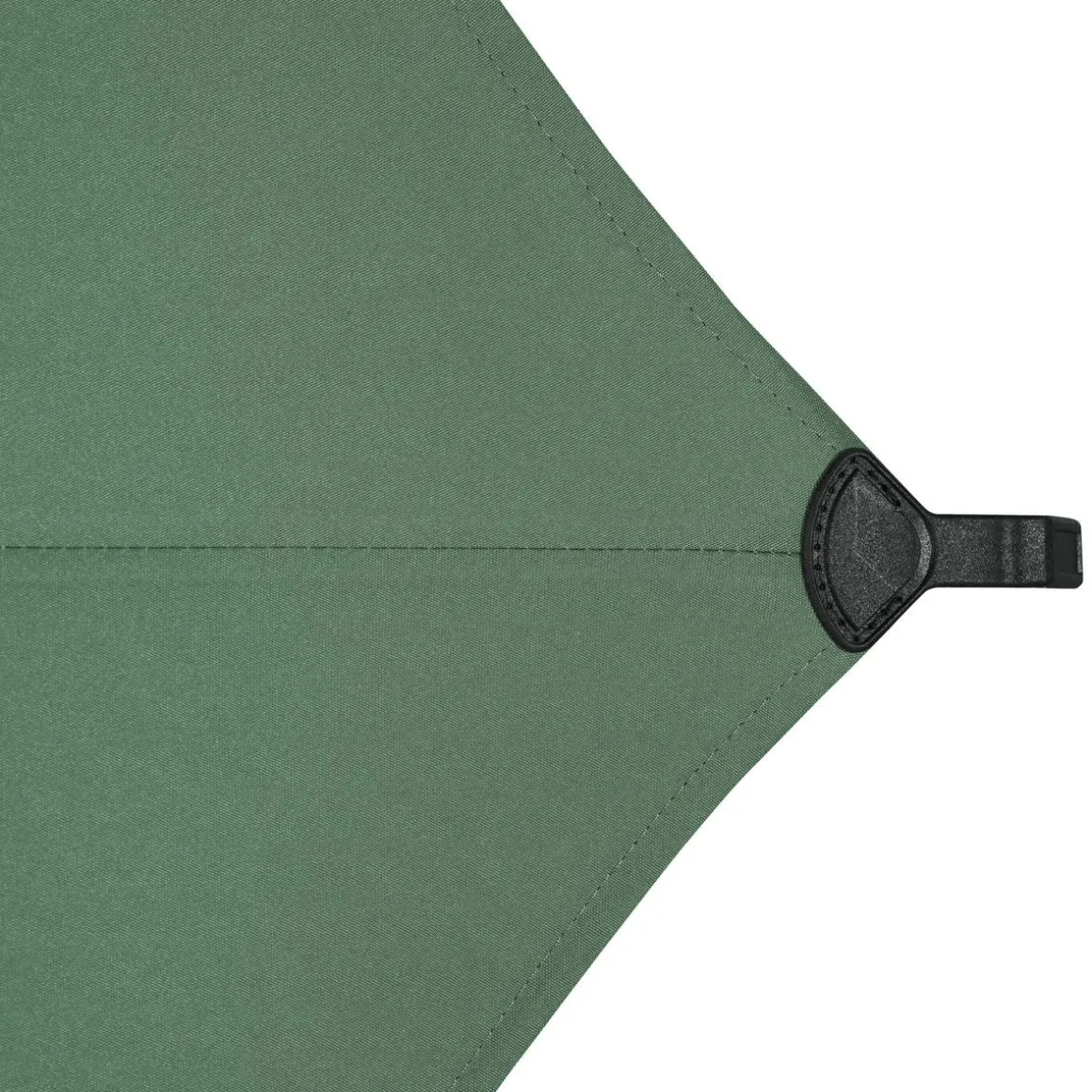 Parasol droit rectangulaire LOOMPA Vert olive / Graphite