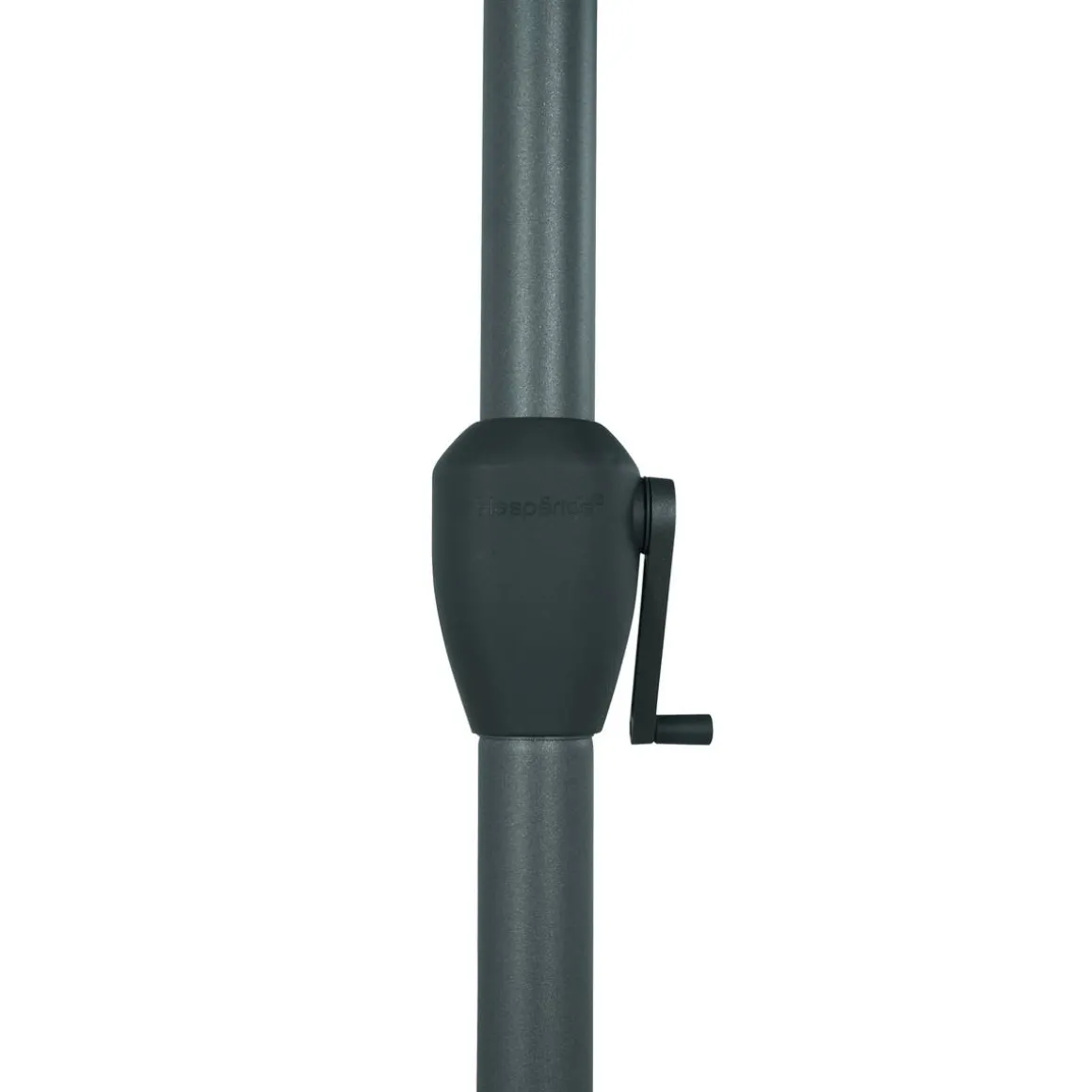 Parasol droit rectangulaire LOOMPA Vert olive / Graphite