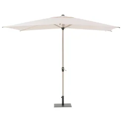 Parasol droit rectangulaire inclinable LOOMPA Argile / Blé
