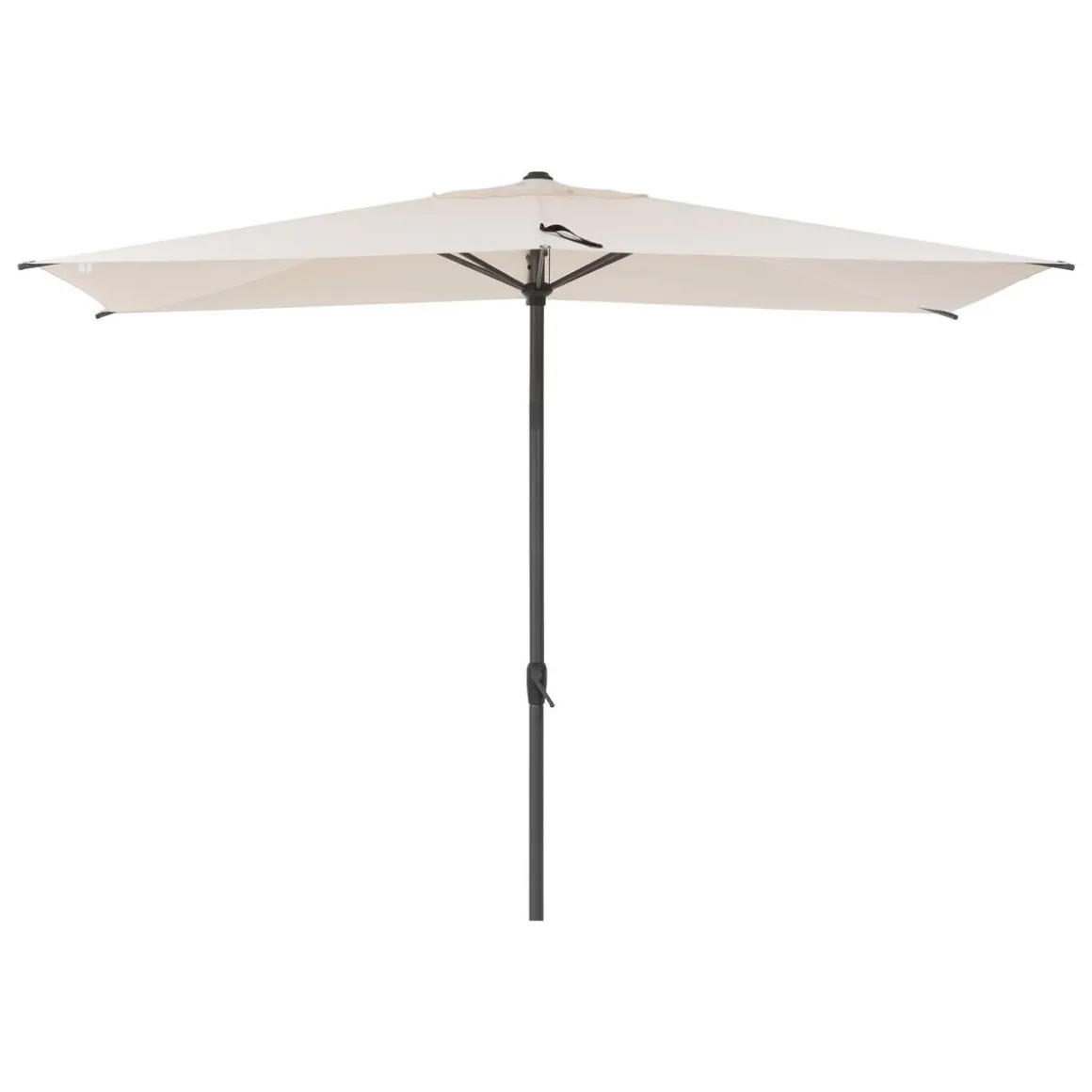 Parasol droit rectangulaire inclinable LOOMPA Blé