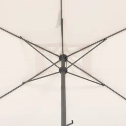 Parasol droit rectangulaire inclinable LOOMPA Blé