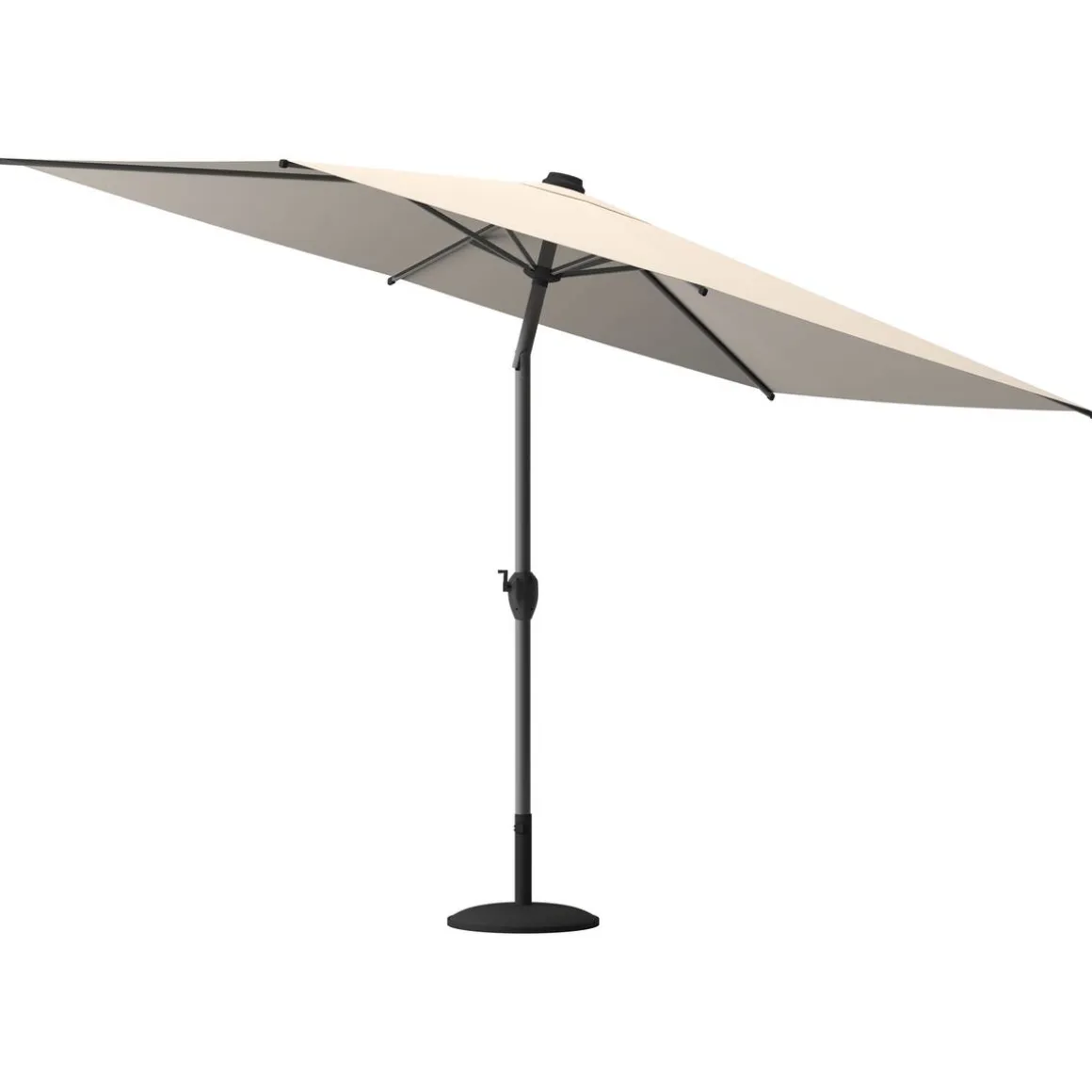 Parasol droit rectangulaire inclinable LOOMPA Blé