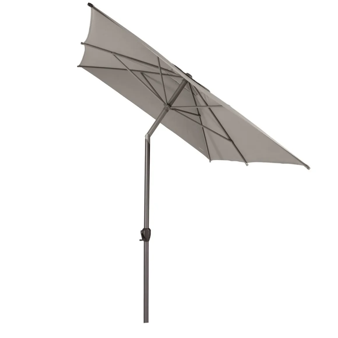 Parasol droit rectangulaire inclinable LOOMPA Taupe