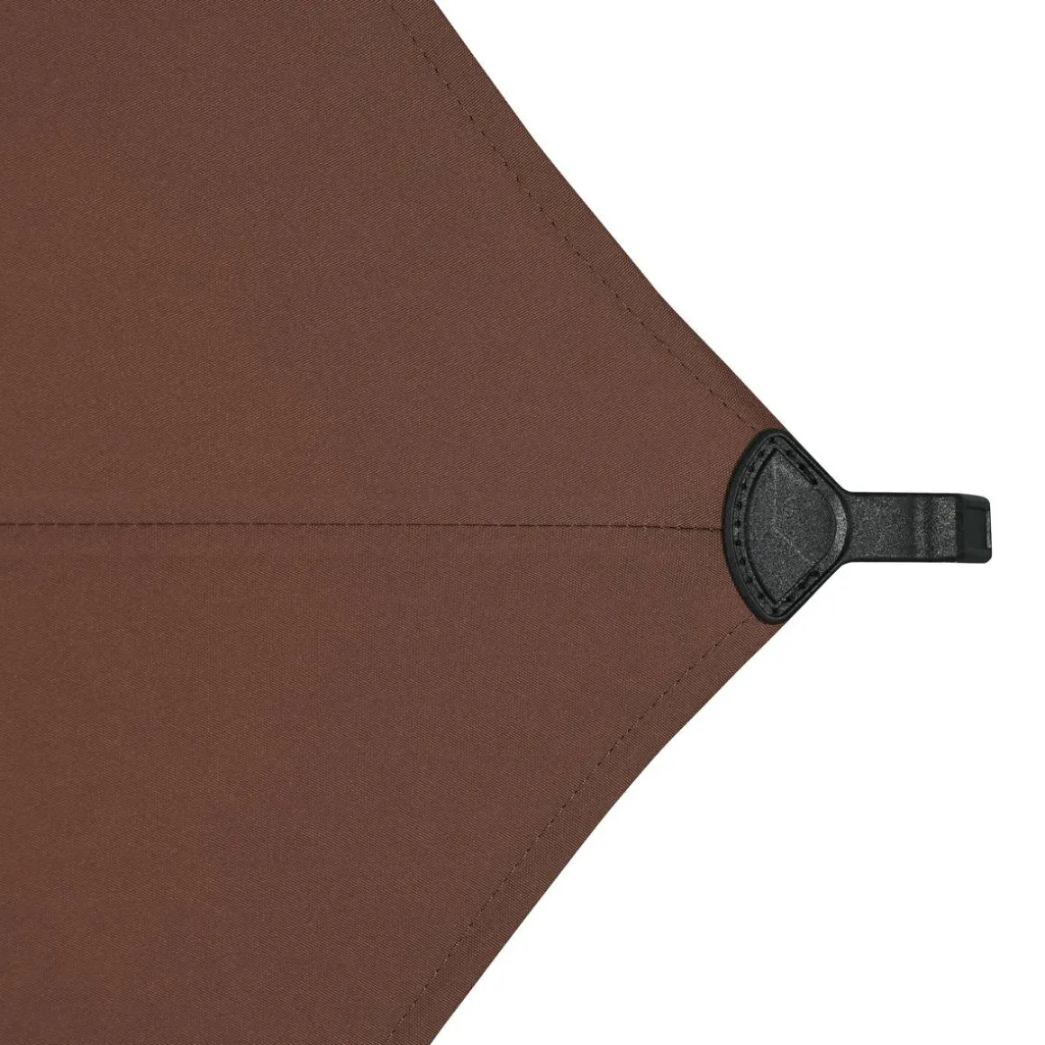 Parasol droit rond inclinable SOYA Acajou
