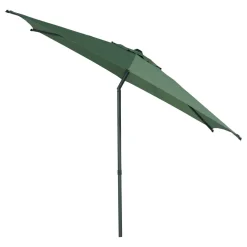 Parasol droit rond inclinable SOYA Vert olive / Graphite