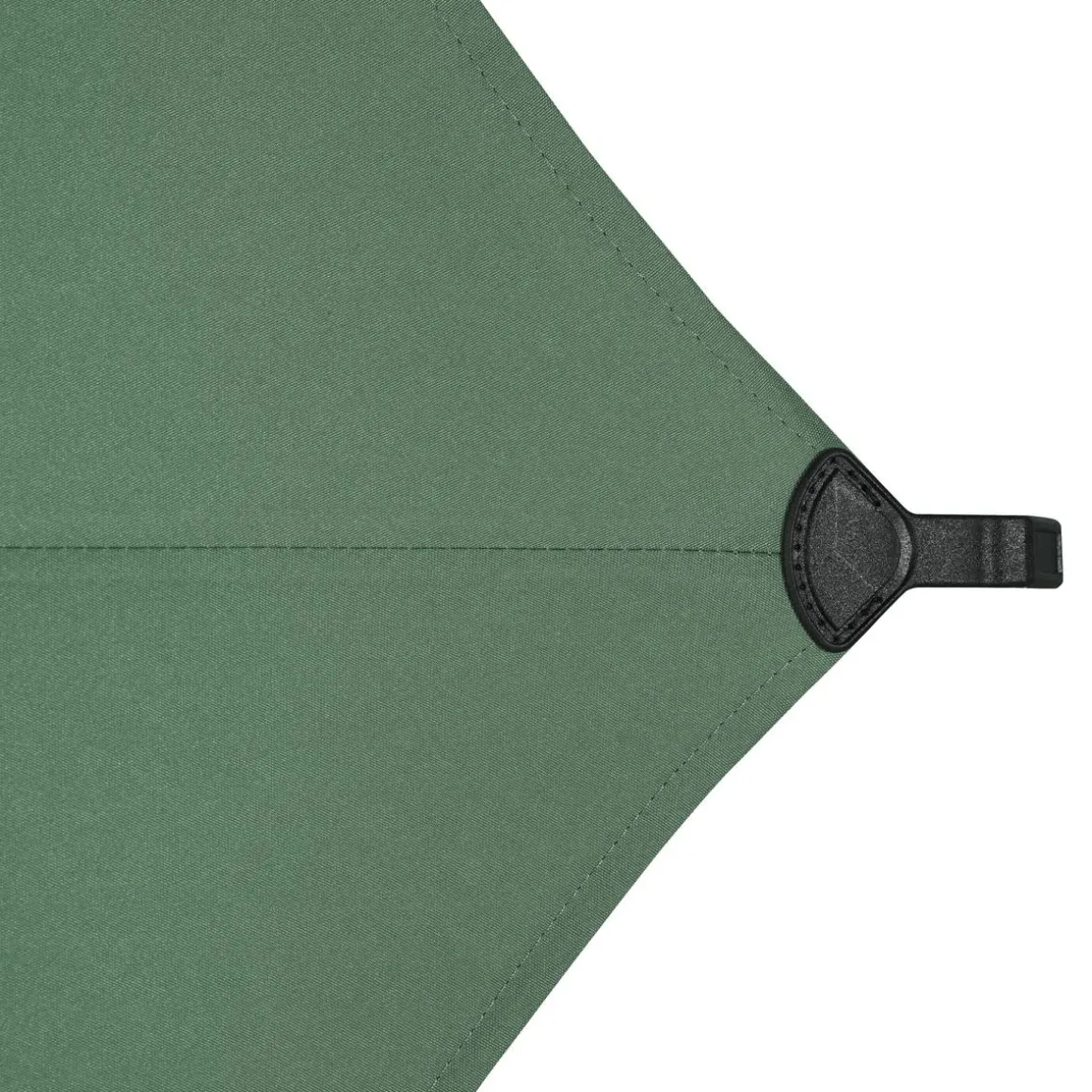 Parasol droit rond inclinable SOYA Vert olive / Graphite