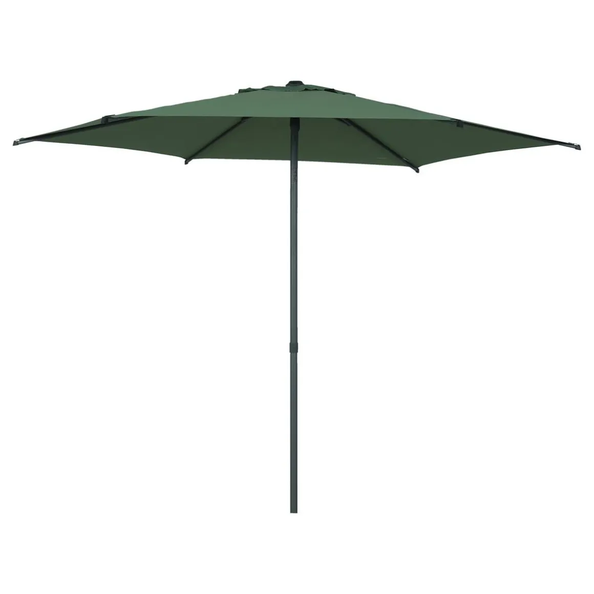 Parasol droit rond inclinable SOYA Vert olive / Graphite