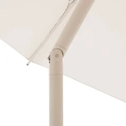 Parasol droit rond inclinable SOYA Argile / Blé