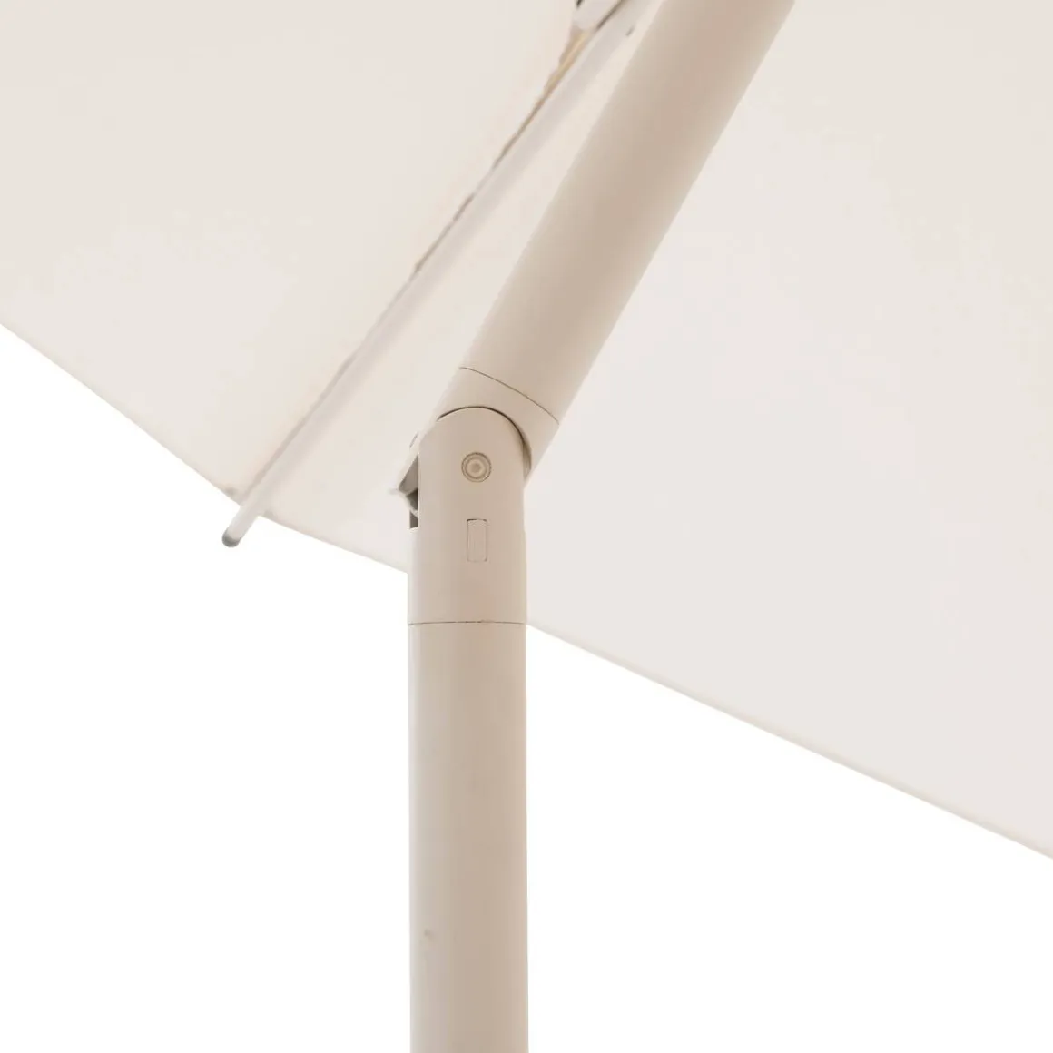 Parasol droit rond inclinable SOYA Argile / Blé