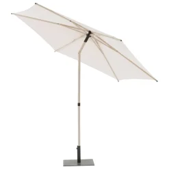 Parasol droit rond inclinable SOYA Argile / Blé