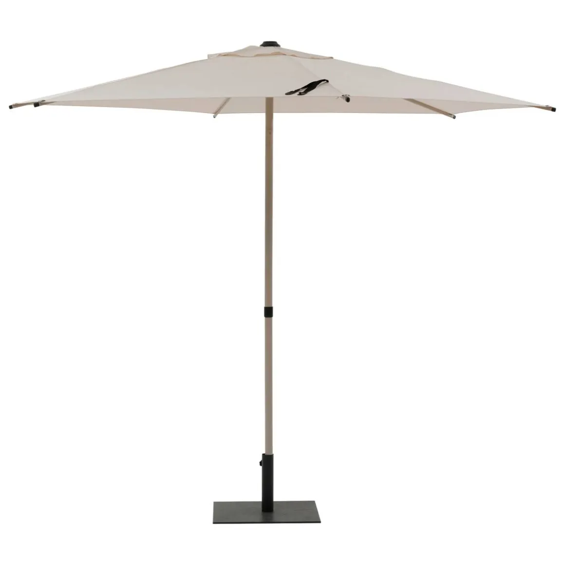 Parasol droit rond inclinable SOYA Argile / Blé