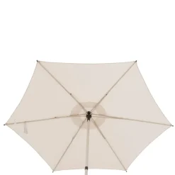 Parasol droit rond inclinable SOYA Argile / Blé