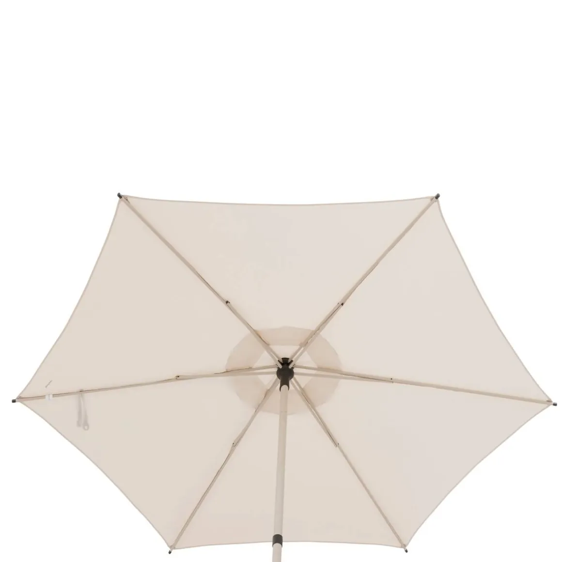 Parasol droit rond inclinable SOYA Argile / Blé