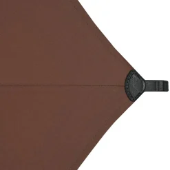 Parasol droit rond inclinable LOOMPA Acajou
