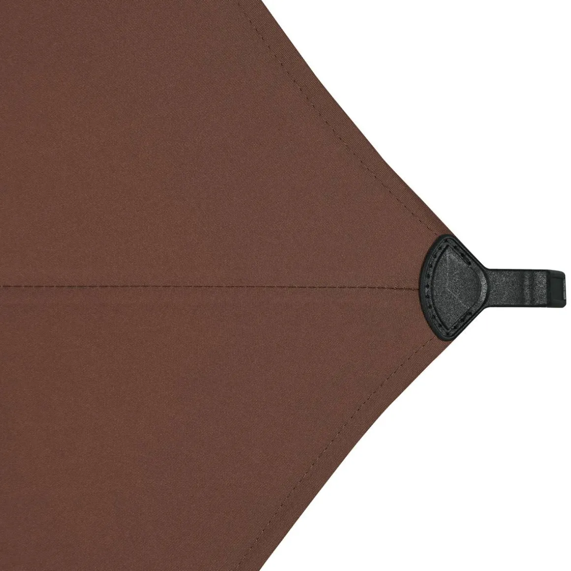 Parasol droit rond inclinable LOOMPA Acajou