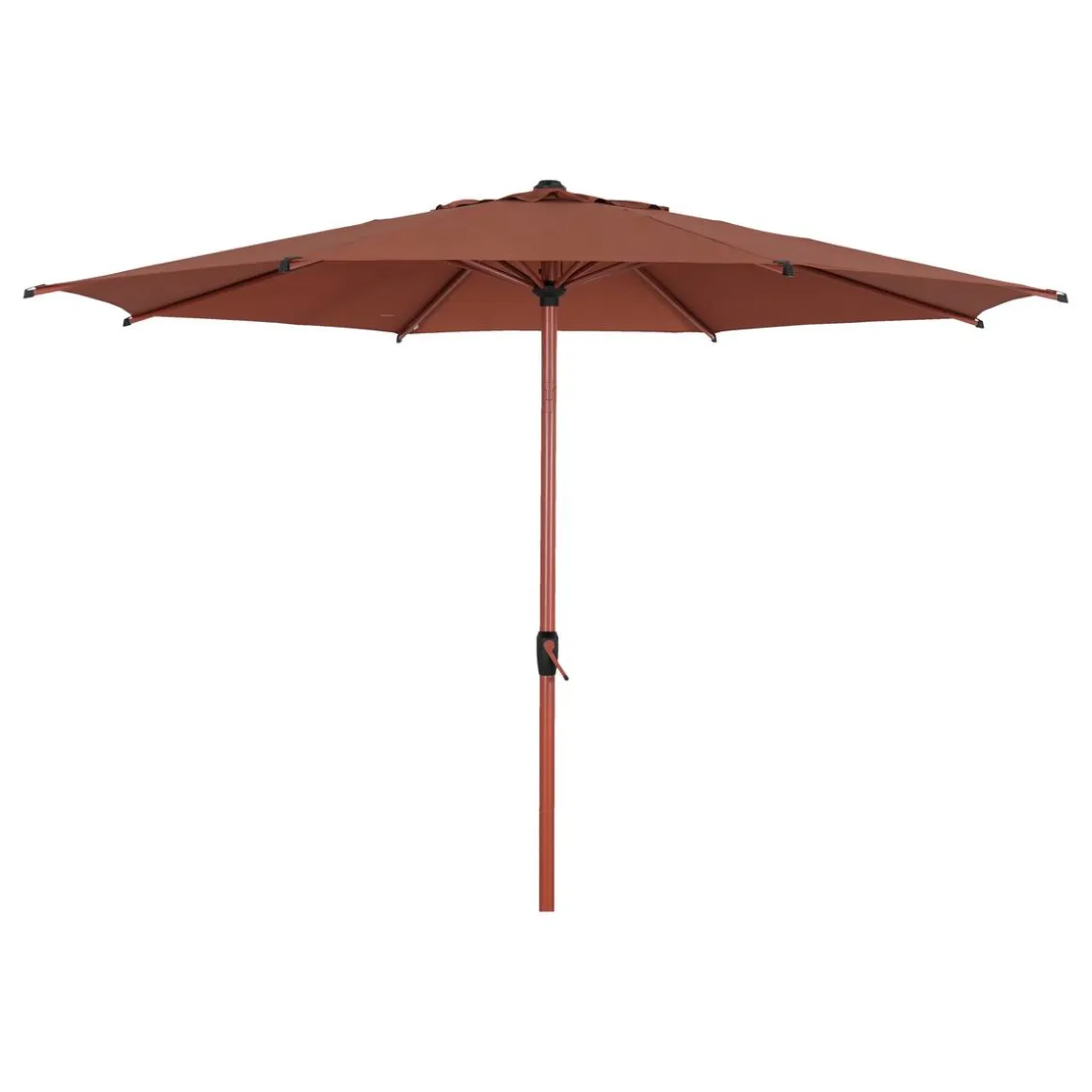 Parasol droit rond inclinable LOOMPA Acajou