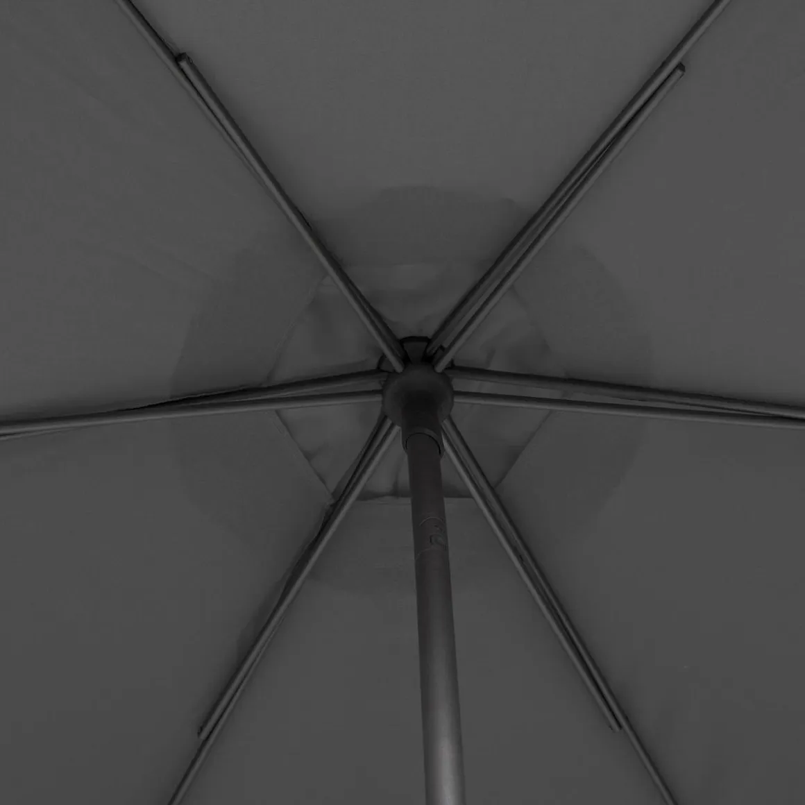 Parasol droit rond inclinable SOYA Ardoise