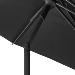 Parasol droit rond inclinable SOYA Ardoise