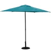 Parasol droit rond inclinable SOYA Bleu canard