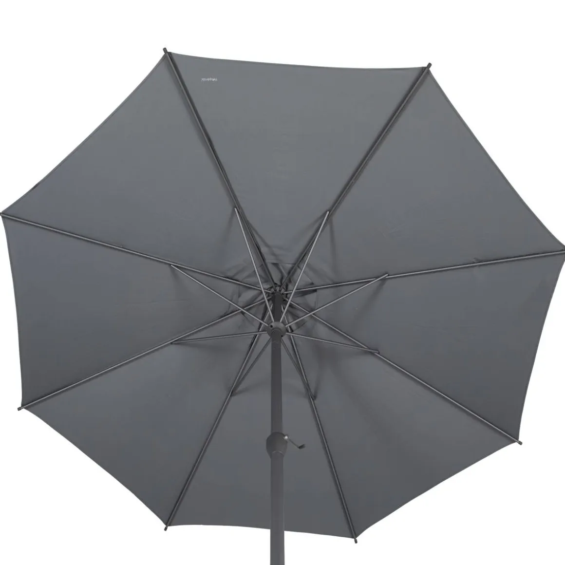 Parasol droit rond inclinable LOOMPA Ardoise