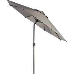 Parasol droit rond inclinable LOOMPA Taupe
