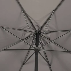 Parasol droit rond inclinable LOOMPA Taupe