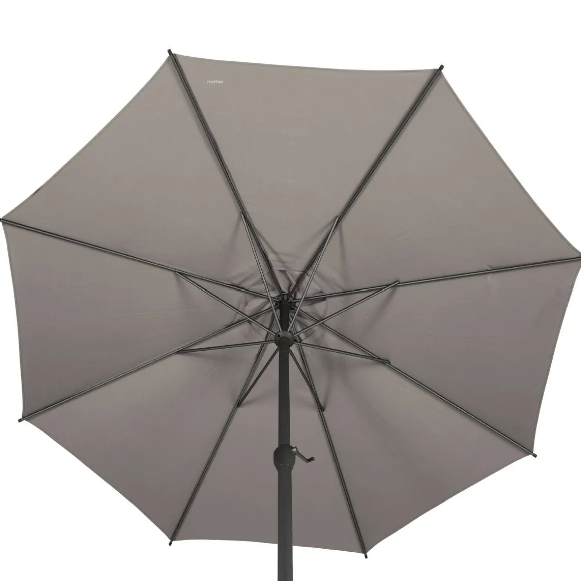Parasol droit rond inclinable LOOMPA Taupe