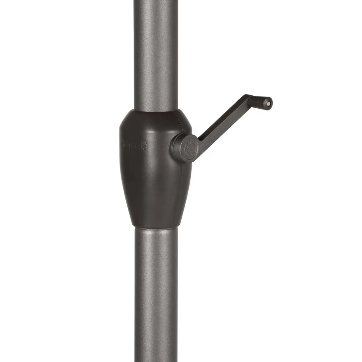 Parasol droit rond inclinable LOOMPA Taupe